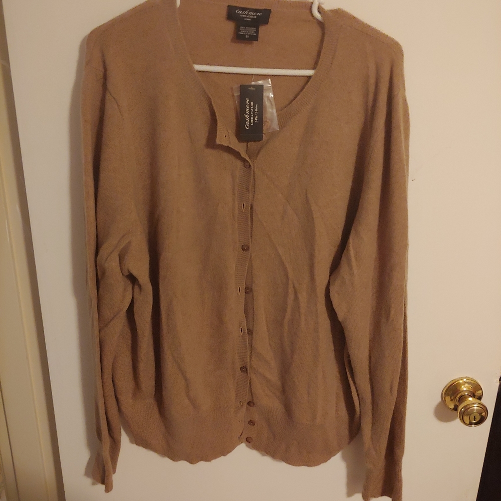3x Lord&Taylor 2 ply 100% cashmere cardigan